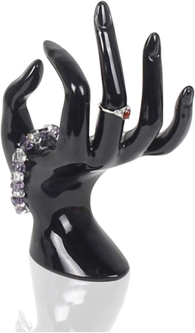 Sieraden Display - Hand Model - Sieraden Presenteren - Simuleert Handvorm - 8x17 cm - Zwart