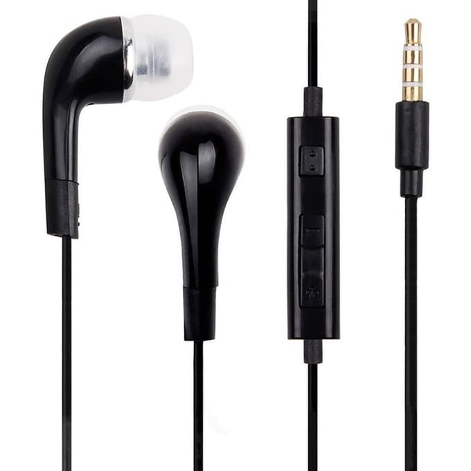 Écouteurs Filaire Samsung Mini Jack 3.5mm Stéréo Hi-Fi - Noir