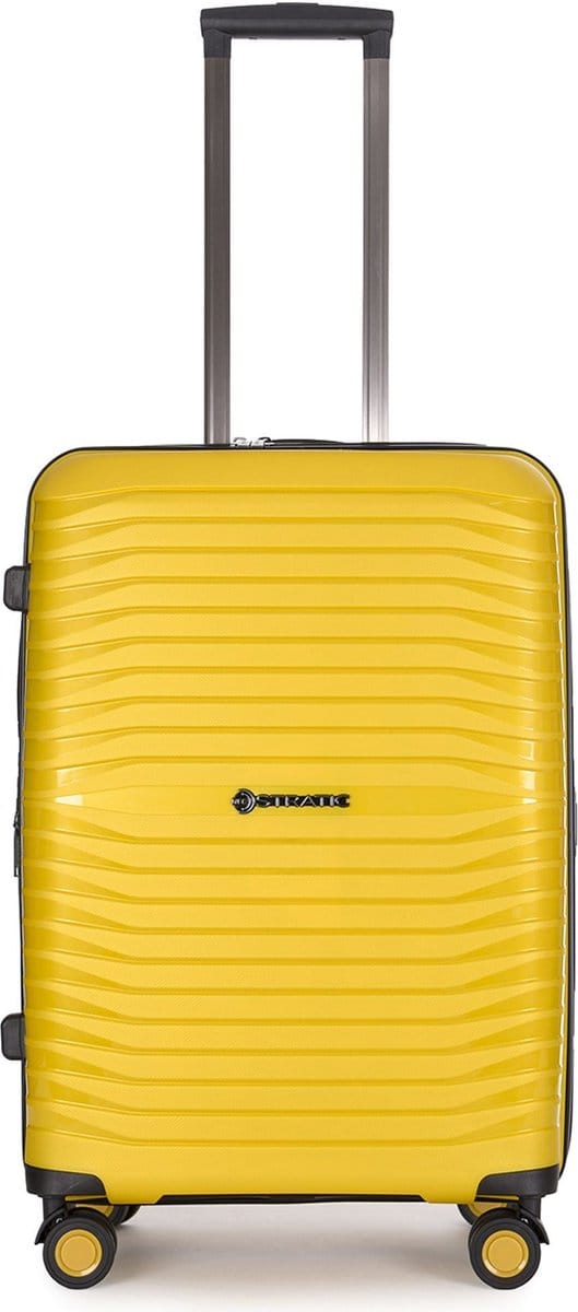Stratic Bright - koffer medium - 66x47x26cm - 3,7kg - 65/75 L - spinner wielen - geel