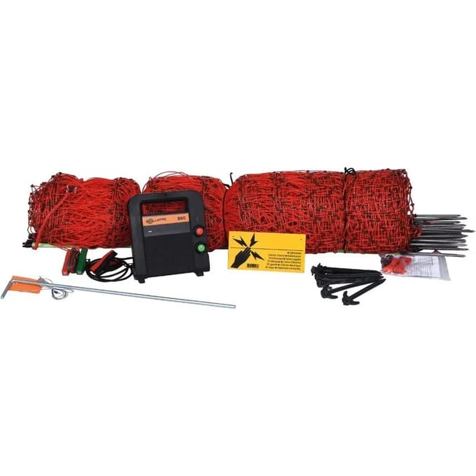 Gallagher Gevogelte Kit inclusief B60 Schrikdraadapparaat - Complete oplossing voor afrastering van gevogelte