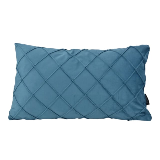 NOVÉE Sierkussen velvet cross petrol | 30x50 cm | velvet/polyester