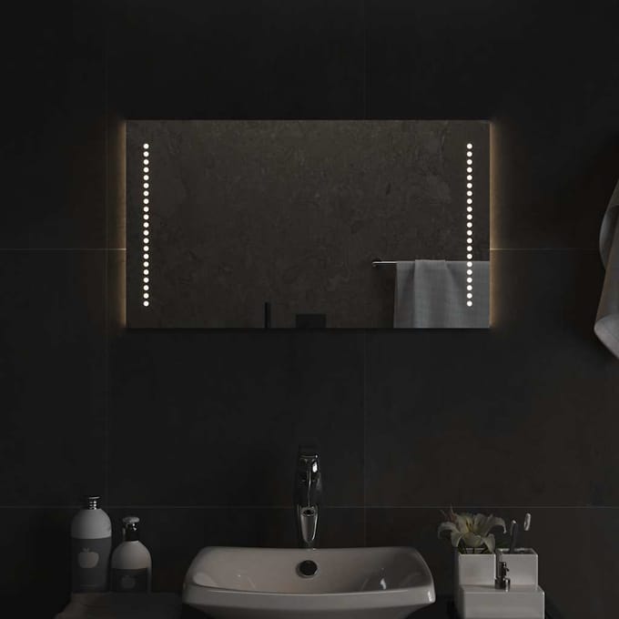 vidaXL - Badkamerspiegel - LED - 70x40 - cm