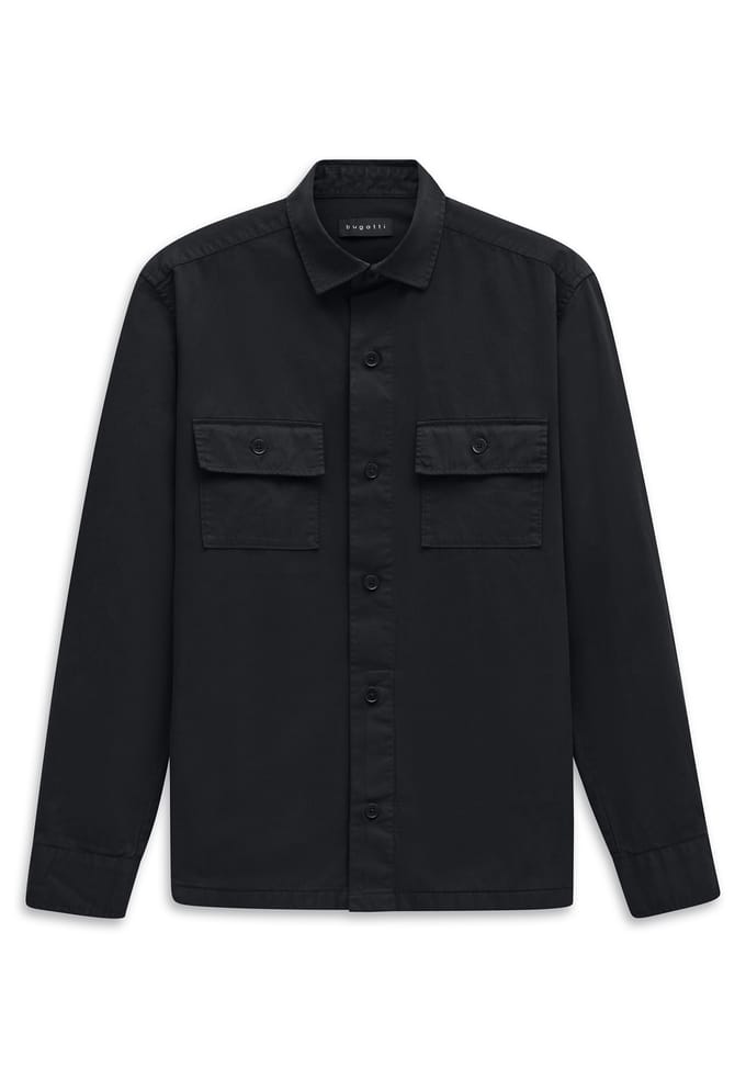 Bugatti Herren Vrijetijdshemd Overshirt Katoen