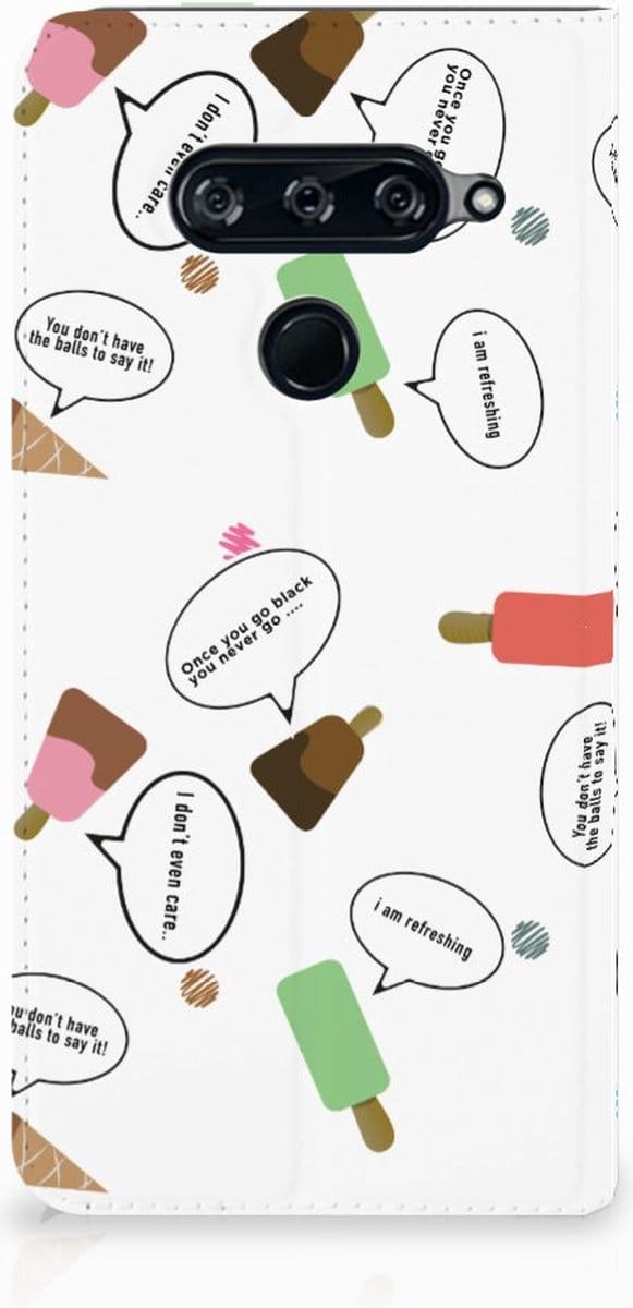 LG V40 Thinq Flip Style Cover IJsjes