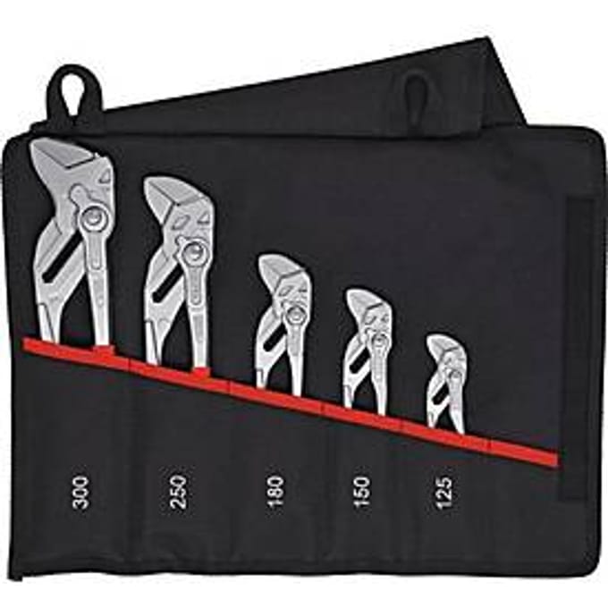 Knipex 001955S4 5-delige Sleuteltangenset in roltas