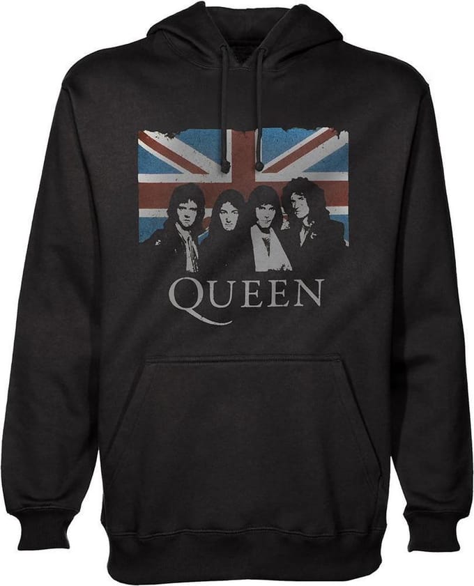 QUEEN - Sweat Hoodies - Vintage Union Jack (L)