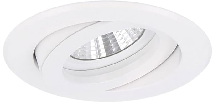 Verona - Inbouwspot Wit Rond - Kantelbaar - 1 Lichtpunt - Ø 82mm