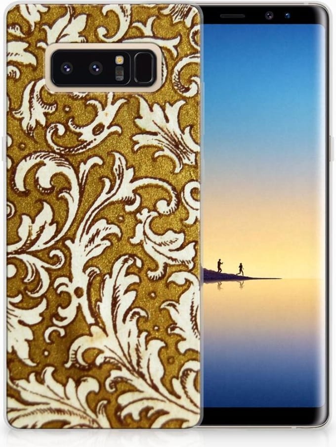 Siliconen Hoesje Samsung Galaxy Note 8 Barok Goud