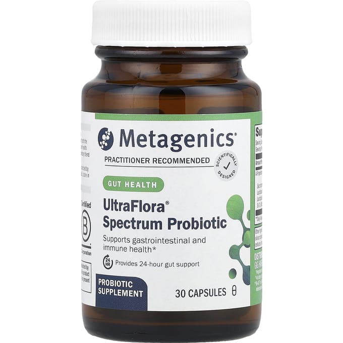 Metagenics, UltraFlora® Spectrum Probiotique, 30 gélules