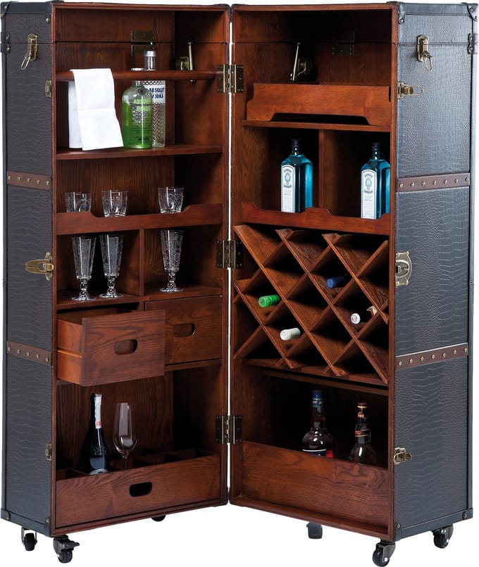 Bar suitcase Globetrotter croco 153cm Kare Design