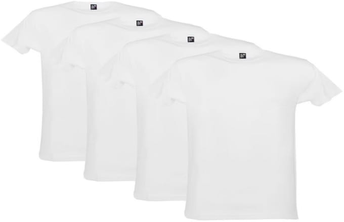 Alan Red 2-pack O-hals shirts derby wit - maat L