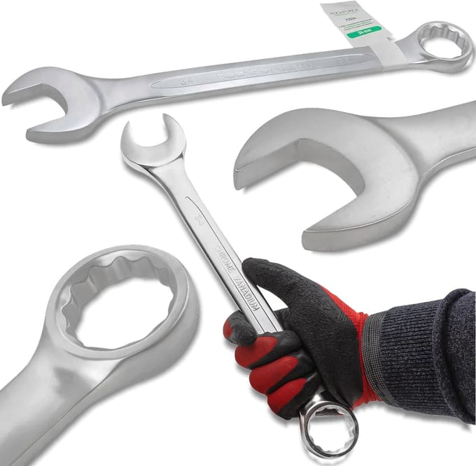Rockforce Serie - Ringsteeksleutel - 34mm - Cr-V Staal - 12-Kant