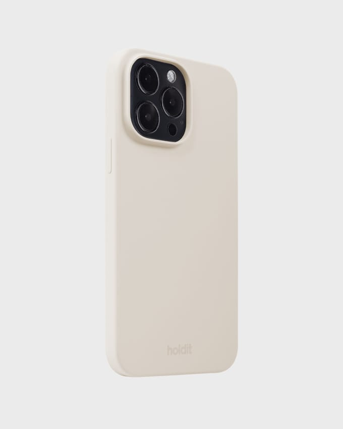 Holdit Silicone Case geschikt voor Apple iPhone 15 Pro Max - Light Beige