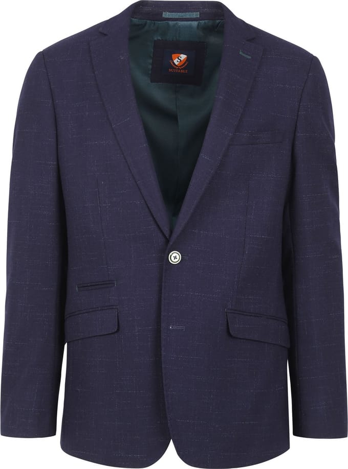 Suitable Bangor Colbert Donkerblauw (navy) Shadow - Maat 50 - Heren blazer