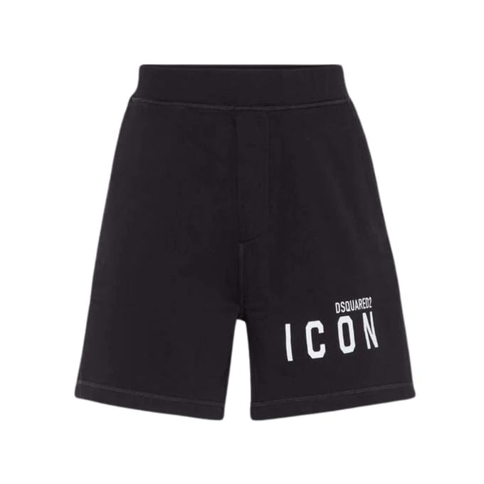 DSquared2 Mannen Icon Logo Shorts (Zwart)