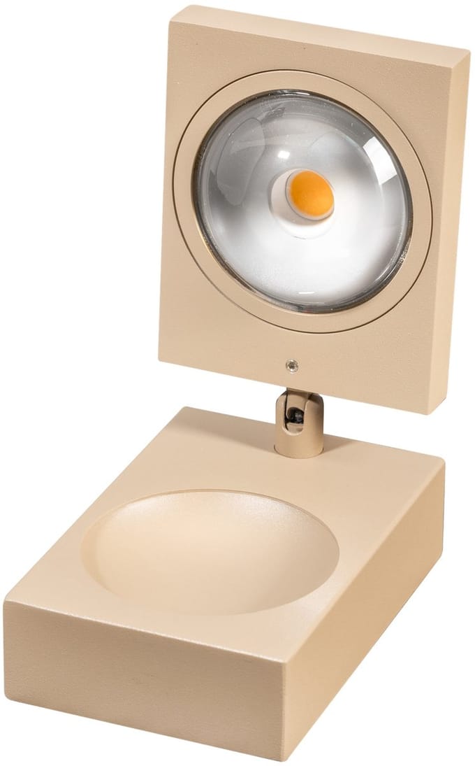 ETH Jake Cube tafellamp Led met lens 3 step dimming 2700k 10w zand 721L