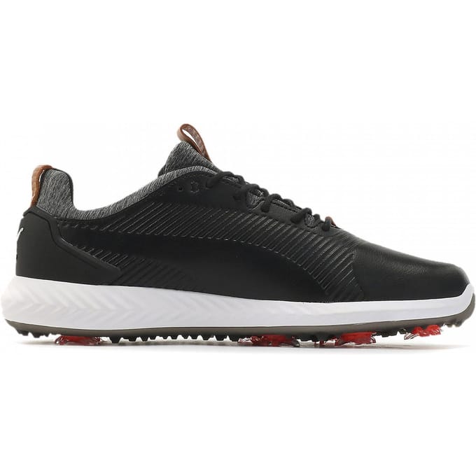 PUMA Power Adapt 2.0 Golf Lace-Up Zwart Glad Leer Heren Trainers 190581 02