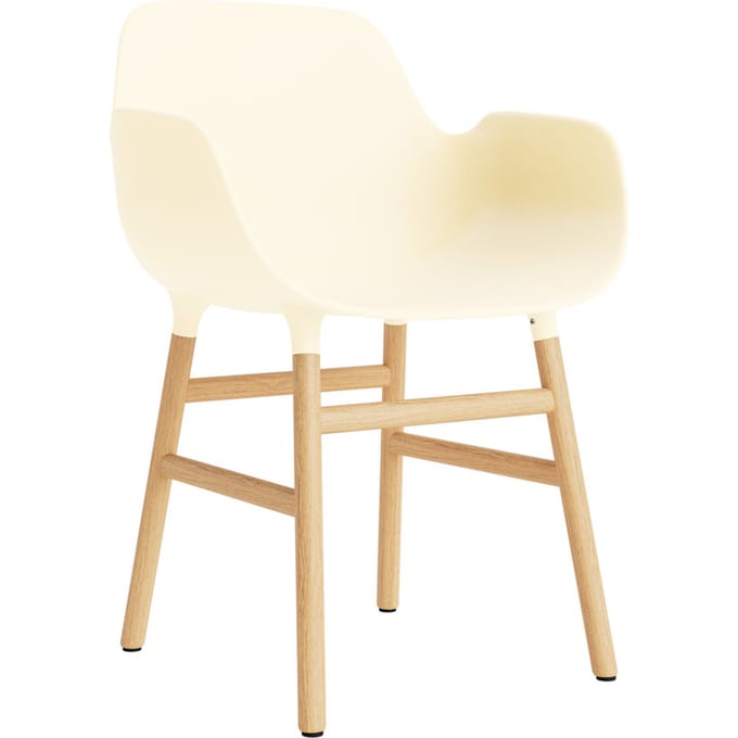 Normann Copenhagen Form fauteuil met houten frame - NormannCopenhagenFormCream - eiken