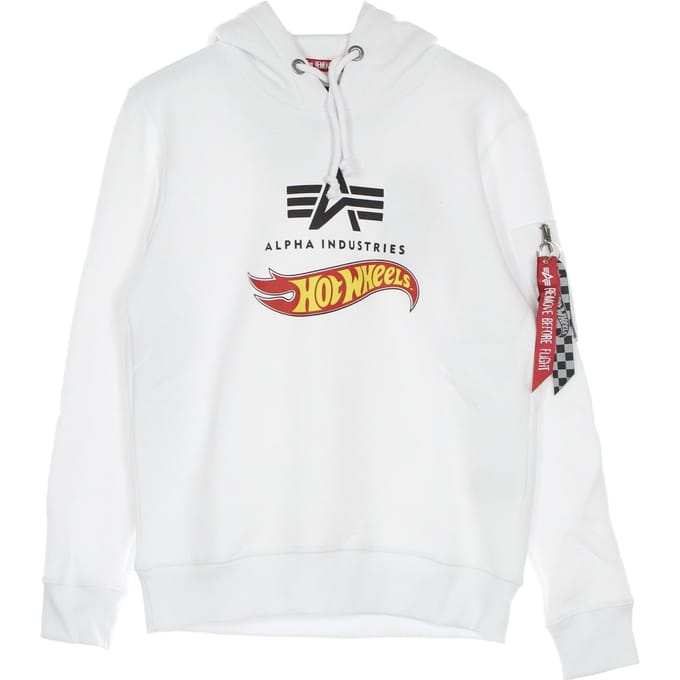 Hot Wheels Flag Hoody herensweatshirt wit