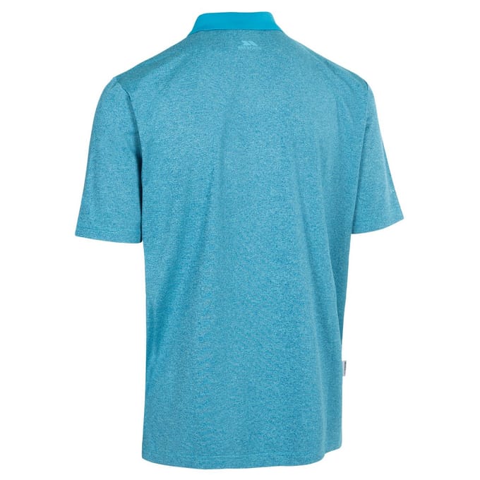 Trespass Heren Gedding Poloshirt (Vijverblauw gemêleerd)