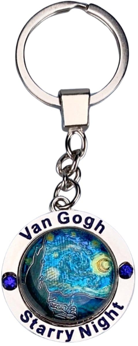 Sleutelhanger - Mono Spinning - Van Gogh - Starry Night