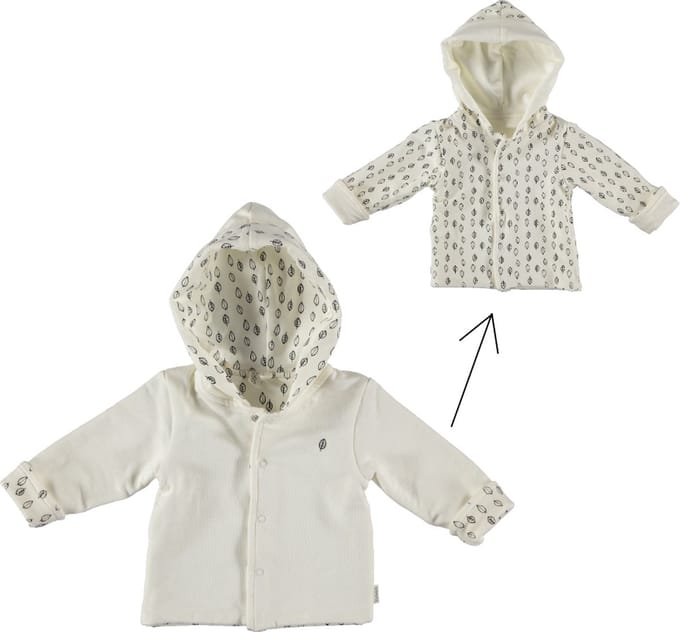 BESS Organic Maat 50 Off-White Omkeerbaar Vest BO3001-016