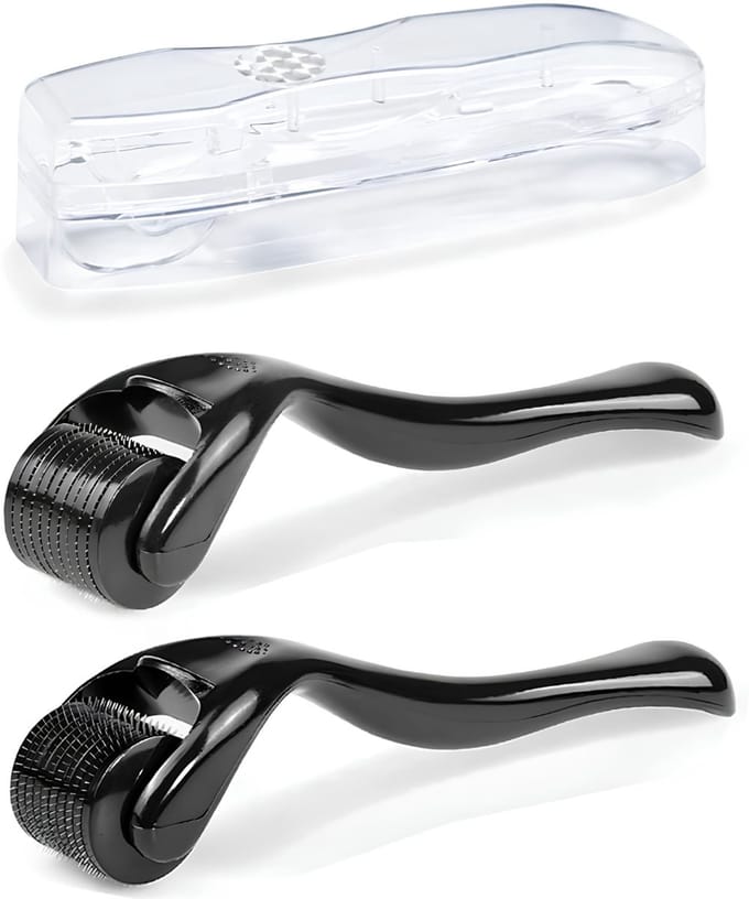 KAD® Dermaroller Haargroei - Dermaroller - Zwart - 17cm x 10cm x 5cm