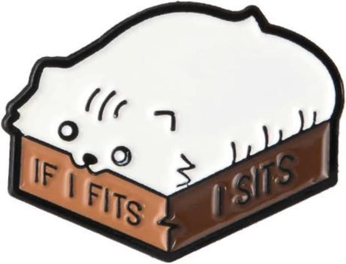 Kledingspeld - Pin - Broche - Enamel pins - if I fits 1 stuks