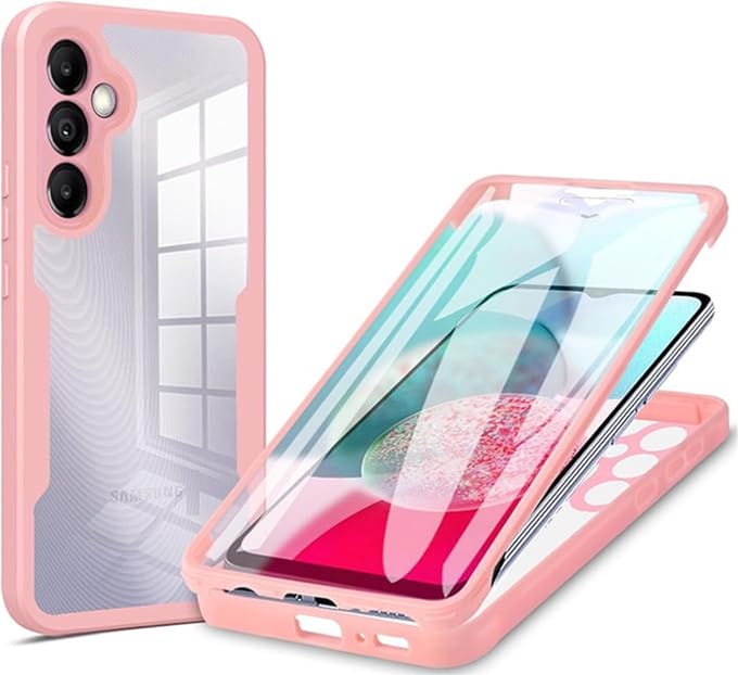 Hoesje geschikt voor Samsung Galaxy A14 4G/5G - Techsuit ColorVerse 360 Case met Screenprotector - Roze