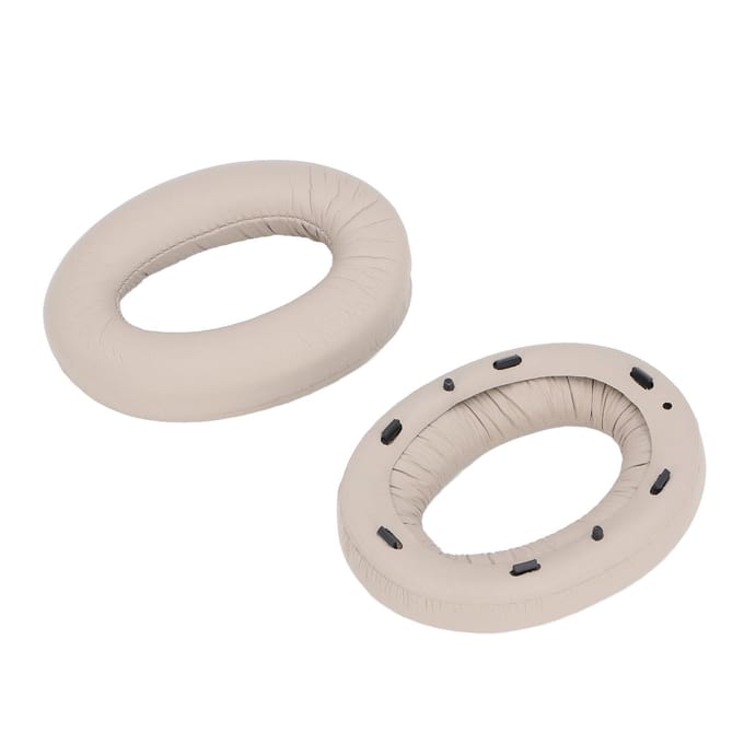 Coussinets d'oreille de remplacement Mousse haute densité Cuir protéiné Coussinets d'oreille Isolation du bruit pour WH-1000XM2 marron clair
