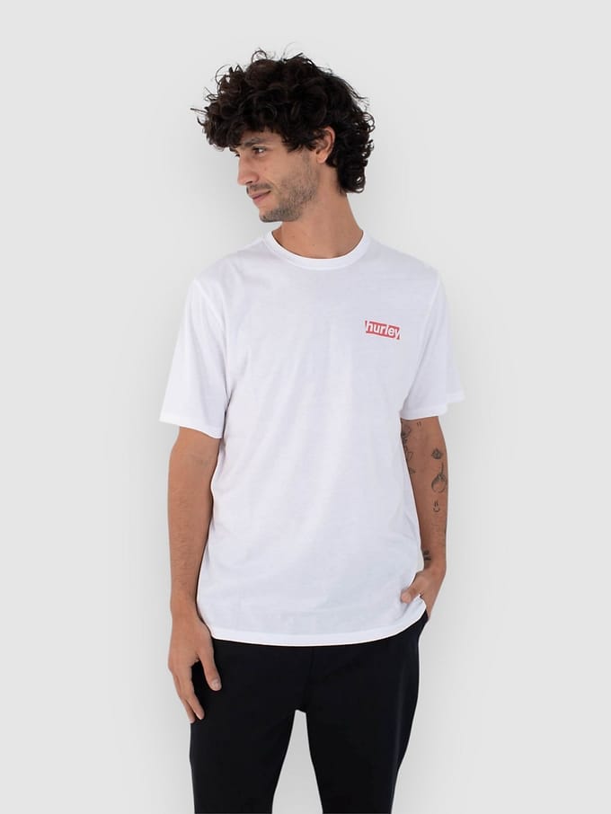 Hurley Throwback Fill T-Shirt wit