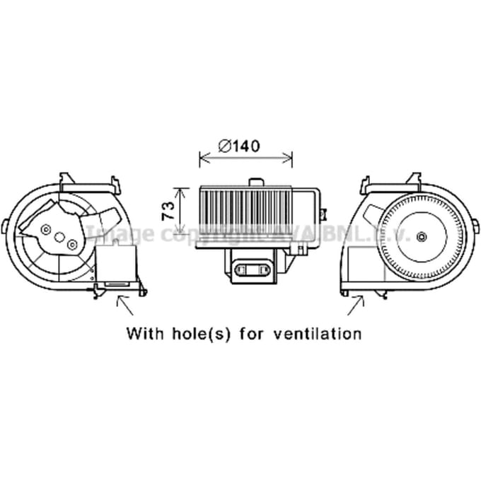 Interieurventilator AVA COOLING RT8594