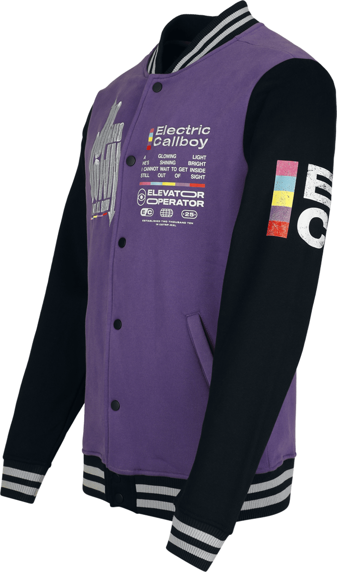 Electric Callboy Up and Down Varsity Jacket Heren Collegejas - meerkleurig - L