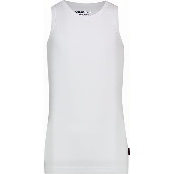 Vingino Singlet Boys Real White Taglia: S | T-shirt Outlet | Unisex | Bianco