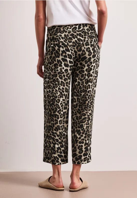 Broek met gedessineerde Wide Legs
