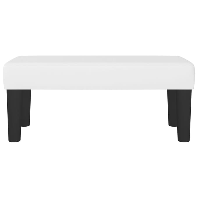 vidaXL - Bankje - 70x30x30 - cm - kunstleer - wit