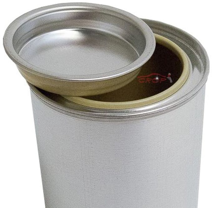 Leeg Verfblik 125ml + Deksel - Gecoat (watergedragen lakken)