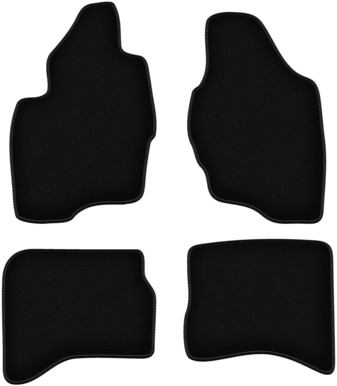 Wielganizator WLG-BASIC - Velours Automatten - Mitsubishi Pajero III - 1999-2006 - Zwart