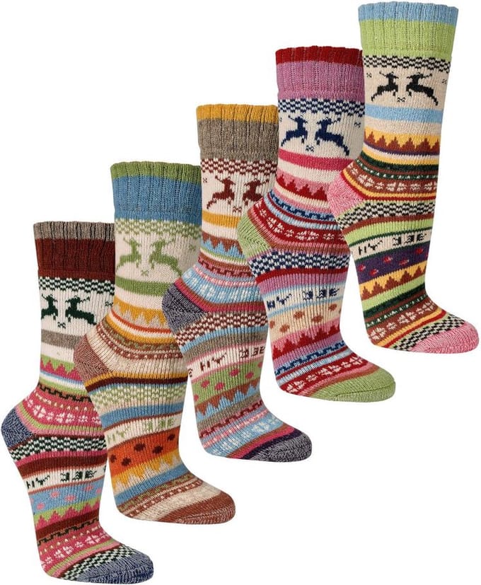 Wollen sokken – Hygge wol – 2 paar – gemengde kleuren – maat 35/38
