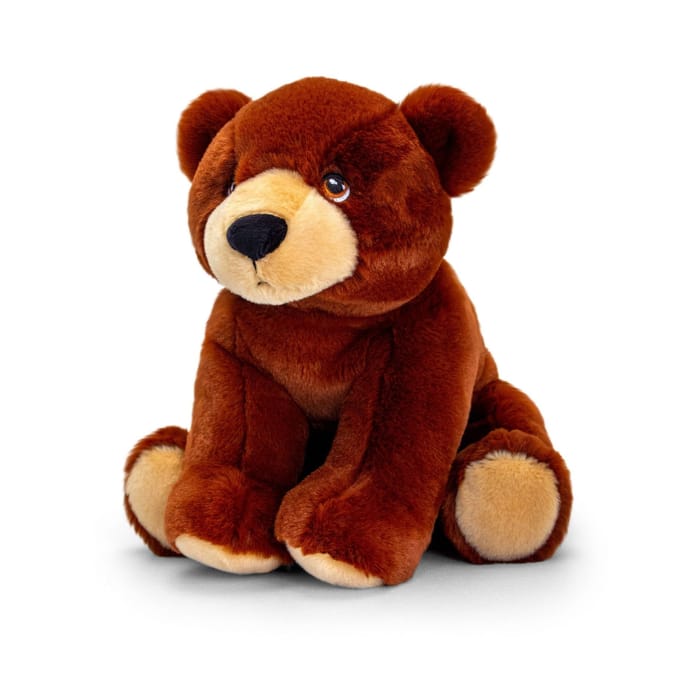Pluche knuffel dieren bruine beer 25 cm - Knuffelbeesten beren speelgoed