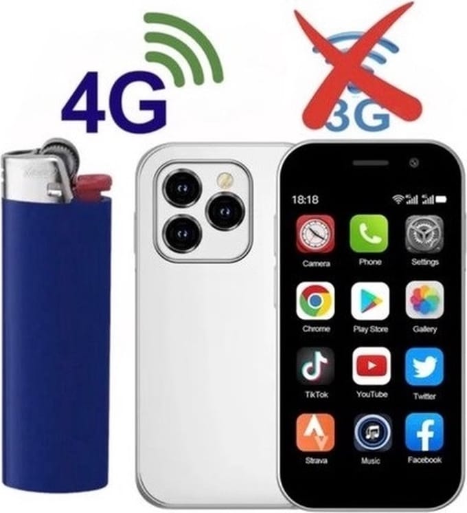 Medj - Mini smartphone- mobiele telefoon- superkleine -klein -4G -Snelste -mini- gsm -android 10