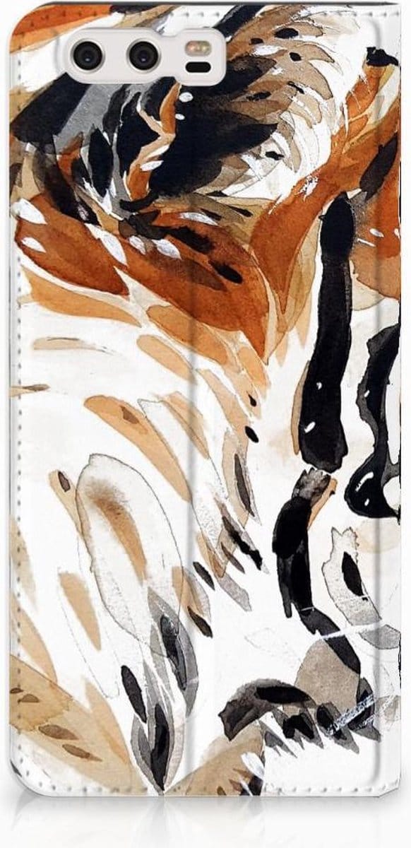Bookcase Huawei P10 Plus Watercolor Tiger
