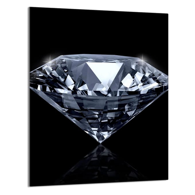 TMK ArtDeko - Snijplank - Glas - 40x52 cm - Hartversierd