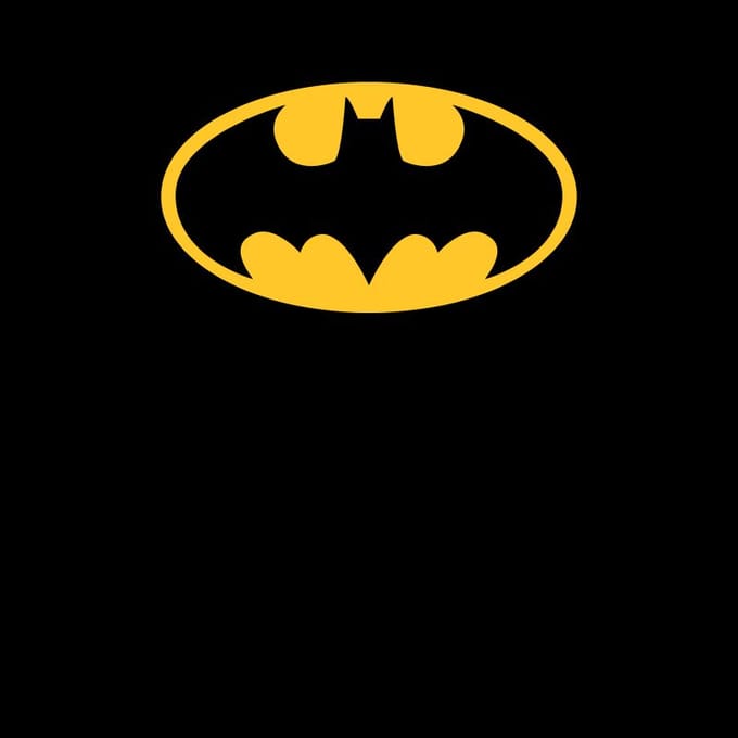 Justice League Batman Logo Men's T-Shirt - Black - S
