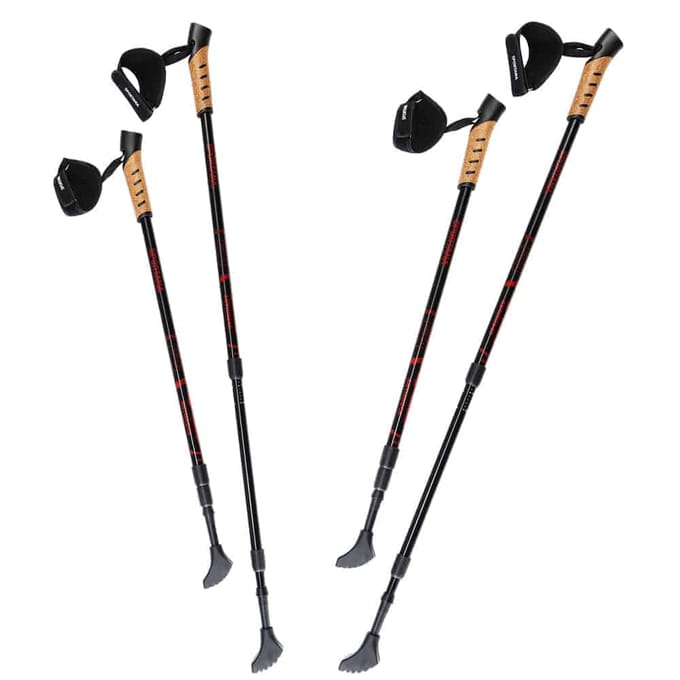 Nordic Walking Stokken – Telescopisch 2 Paar – Rood