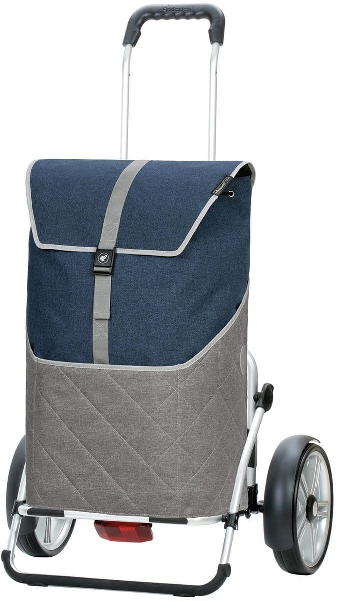 Andersen SHOPPER MANUFAKTUR Boodschappentrolley Royal Shopper Plus Lasse Blue Donkerblauw 108cm