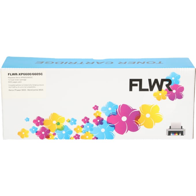 FLWR Xerox 6600/6605 cyaan (Compatible XXL)