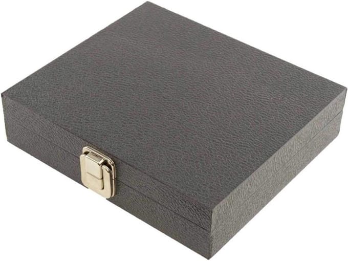 Display Tray Case - Organizer Box - Sieraden Presenteren - Topkwaliteit Leathette - 210mm x 185mm x 50mm - Zwart