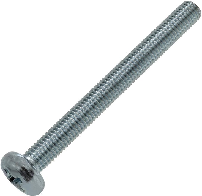 Set van 10 Cilinderkopschroeven M8x80 mm - PH4 Kruiskop - Sterke Verbindingsbouten Koolstofstaal DIN 7985