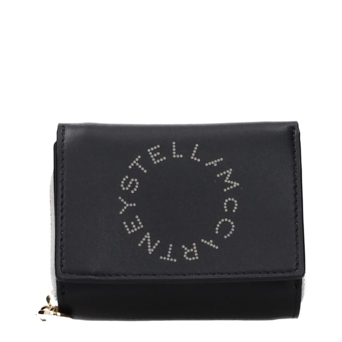 Stella McCartney Zwarte Leren Portemonnee
